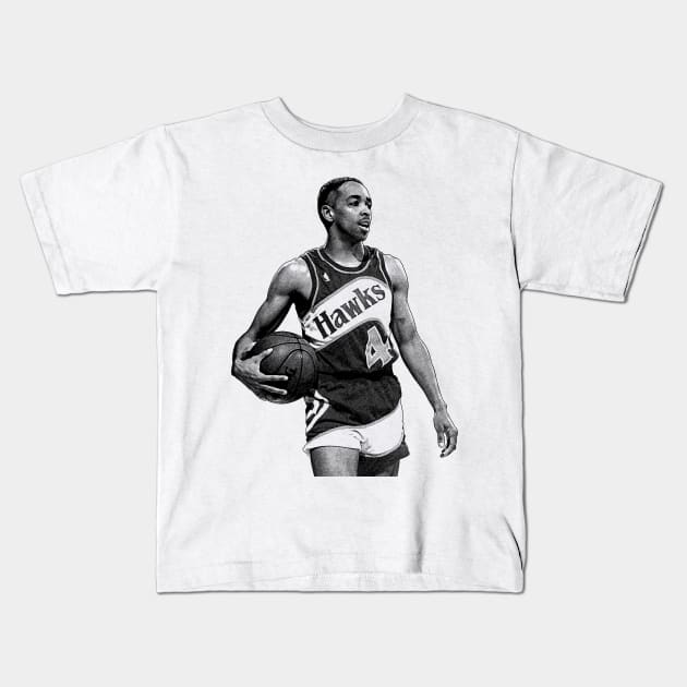 Spud Webb Kids T-Shirt by Puaststrol